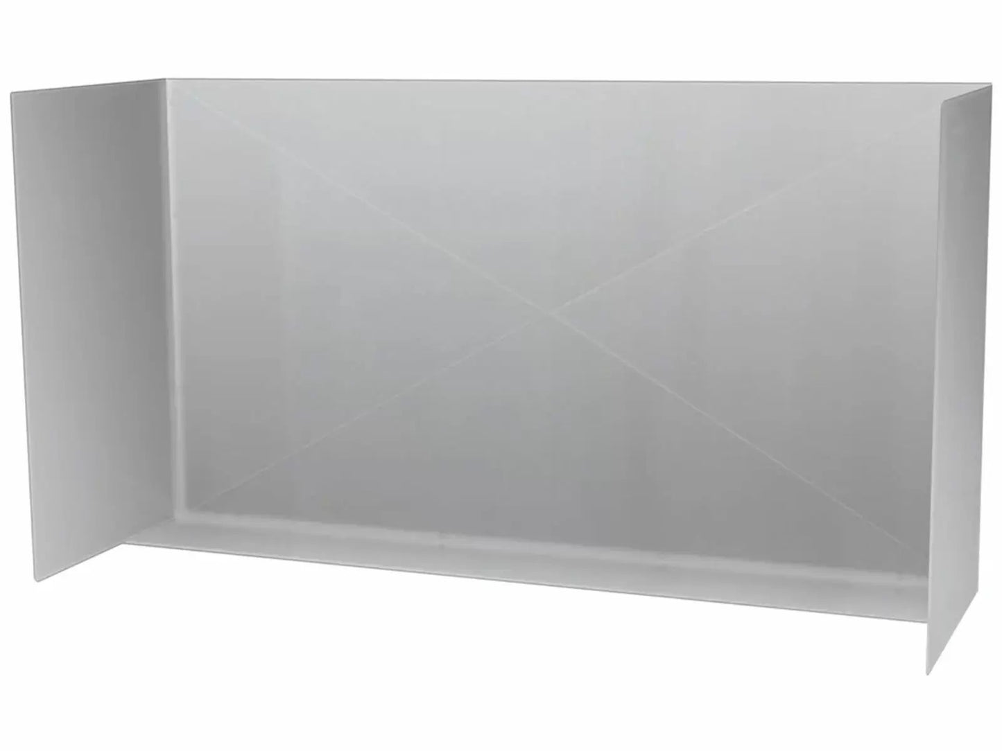 Summerset 48-Inch Stainless Steel Wind Guard - Fits 36-44" Grills -  SSWG-48 - Angled View