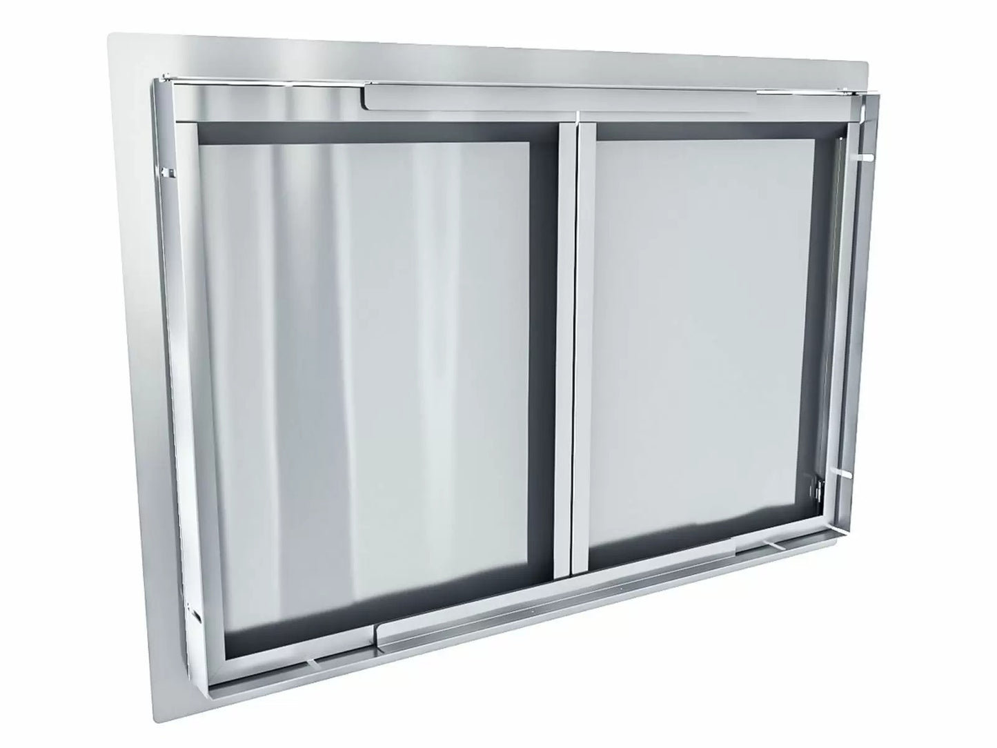 Sunstone Aruba Series Sleek Style 30-Inch Stainless Steel Double Door - ARU-DD30 - Back Side View