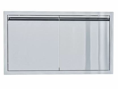 Sunstone Aruba Series Sleek Style 36-Inch Stainless Steel Double Door - ARU-DD36 - Front View