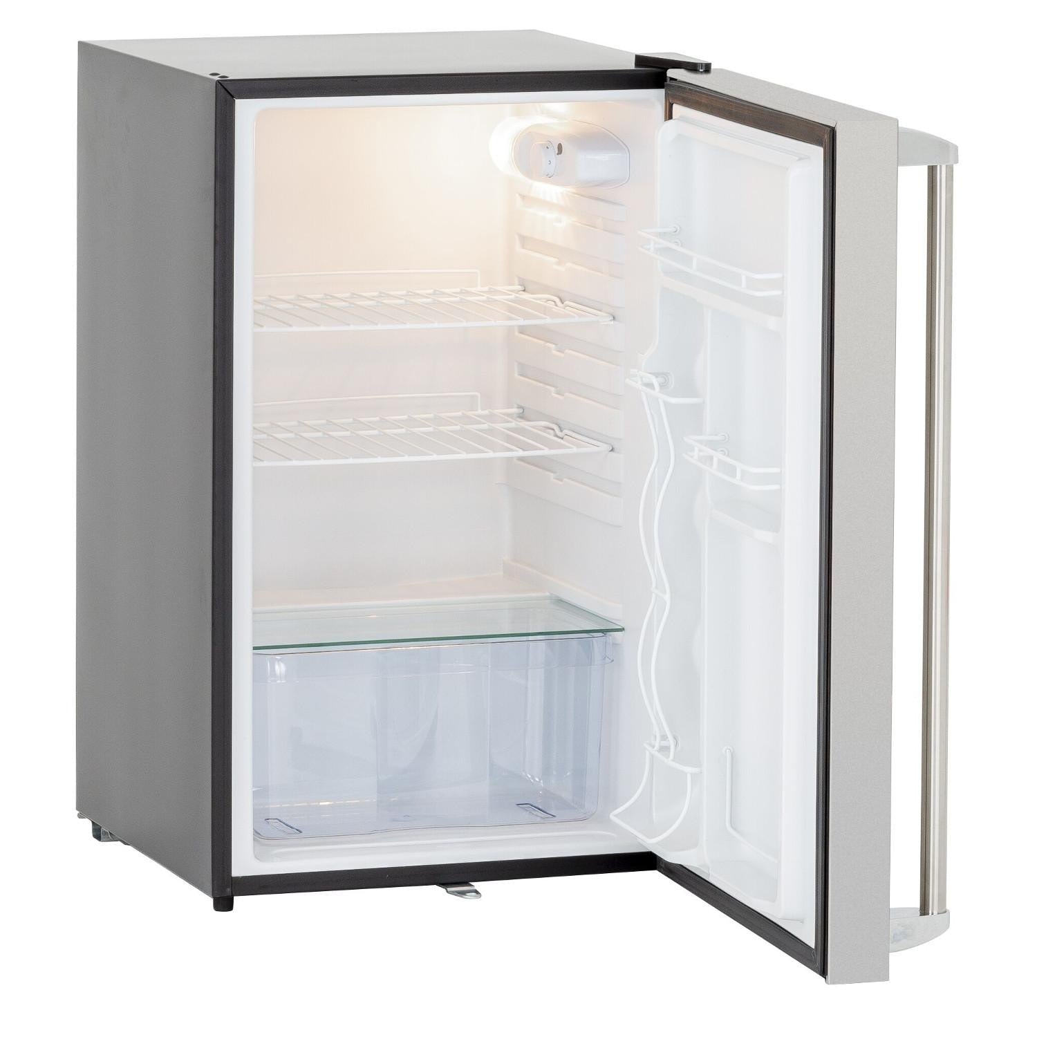 Summerset 21-Inch 4.5 Cu. Ft. Deluxe Left Hinge Compact Refrigerator - SSRFR-21D-R - Open 