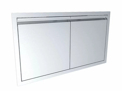 Sunstone Aruba Series Sleek Style 36-Inch Stainless Steel Double Door - ARU-DD36 - Angled View