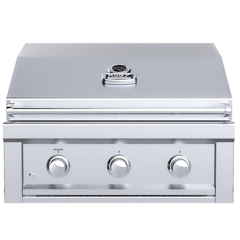 Sunstone Ruby3B Ruby 30-Inch 3-Burner Built-In Grill W/ Pro-Sear - Hero