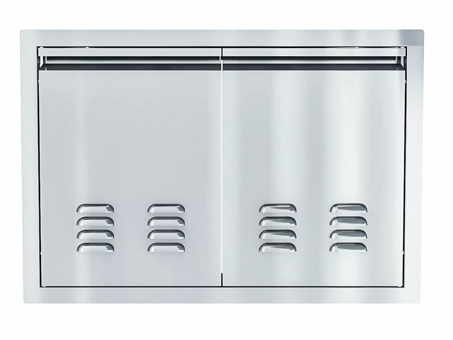 Sunstone Aruba Series Sleek Style 30-Inch Stainless Steel Vented Double Door - ARU-DDV30 - Front View