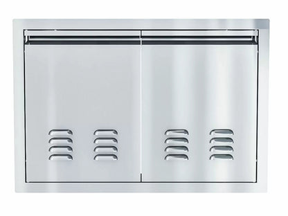 Sunstone Aruba Series Sleek Style 30-Inch Stainless Steel Vented Double Door - ARU-DDV30 - Front View