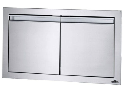 Napoleon 30-Inch Stainless Steel Small Double Doors - BI-3016-2D - Angled View