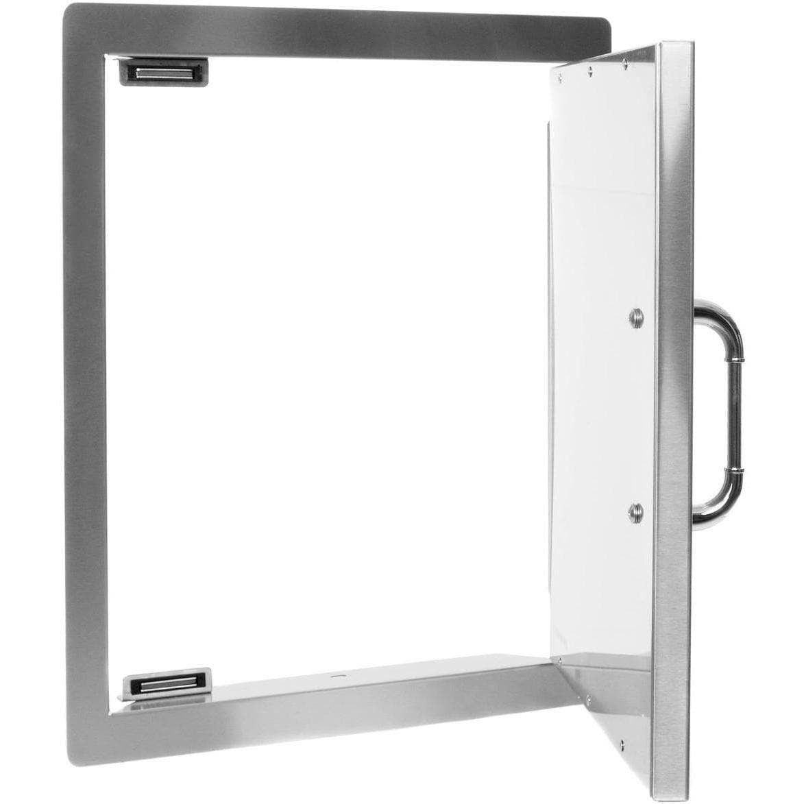 Bull Stainless Steel Single Vertical Access Door - Open View