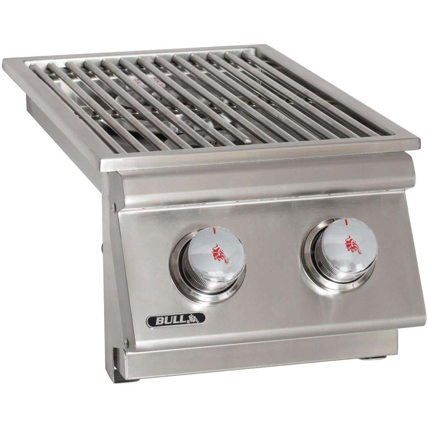 Bull Built-In Stainless Steel Double Side Burner W/ Stainless Steel Lid - 3000