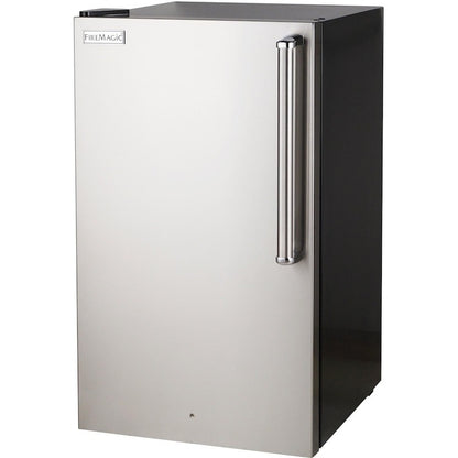 Fire Magic 20-Inch 4.0 Cu. Ft. Premium Left Hinge Compact Refrigerator - Stainless Steel Door / Black Cabinet - 3598-DL