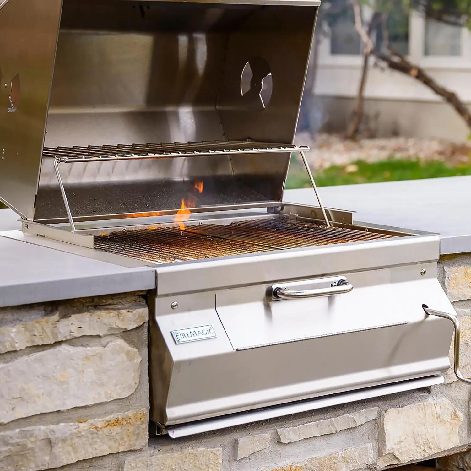 Fire Magic Legacy Charcoal Grill - In-Use