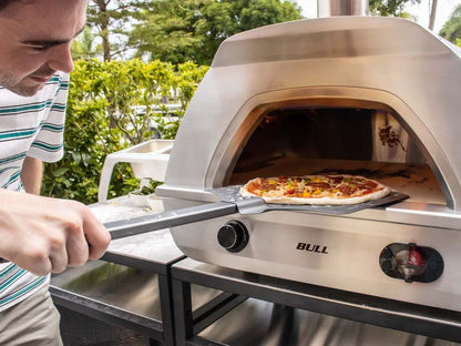 Bull Duel Fuel Gas and Wood-Fired Countertop Pizza Oven - 695