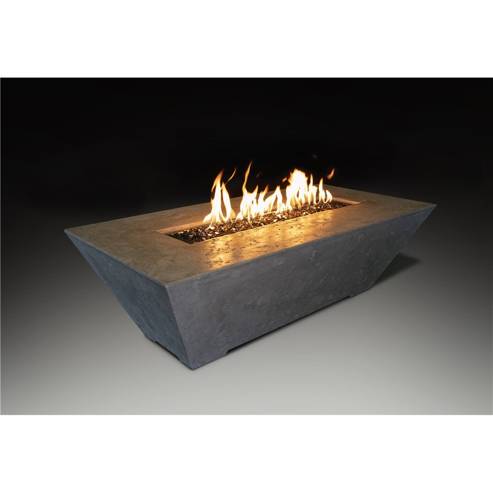 Grand Canyon Olympus 72 x 30-Inch Rectangular Natural Gas Fire Pit Table, 18-Inch Tall, in Gray - ORECFT-723018-GRY-NG - image 2