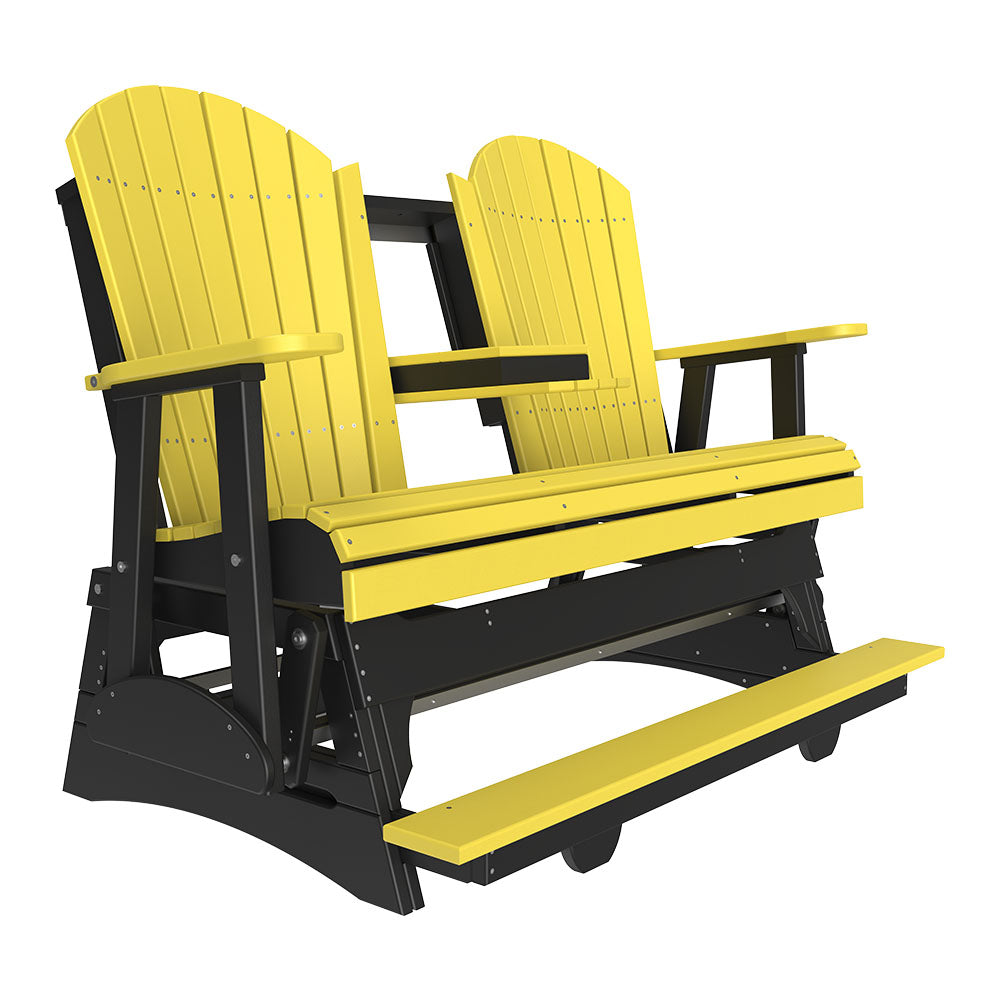 LuxCraft 5′ Adirondack Balcony Glider - 5APBAG - Yellow / Black