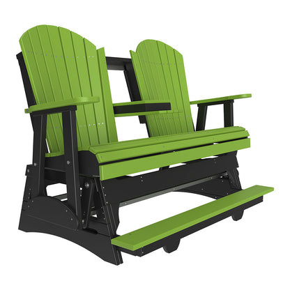 LuxCraft 5′ Adirondack Balcony Glider - 5APBAG - Lime Green / Black