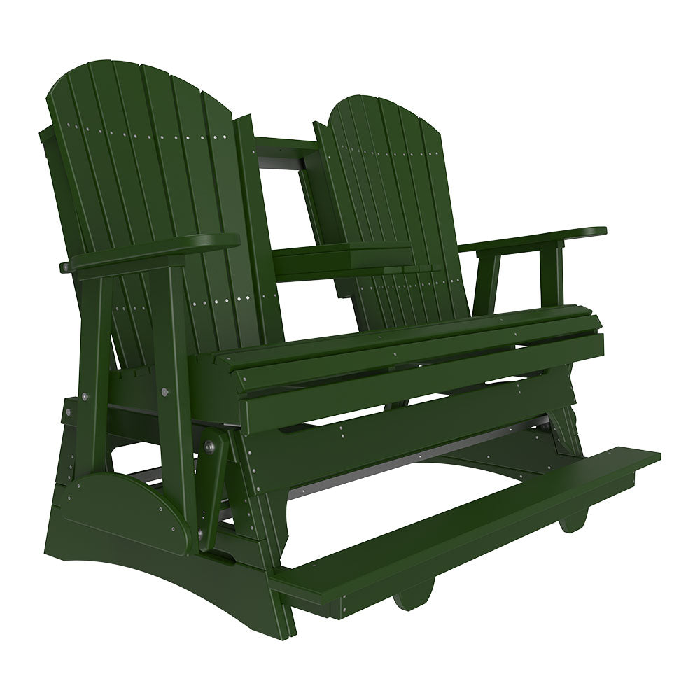 LuxCraft 5′ Adirondack Balcony Glider - 5APBAG - Green