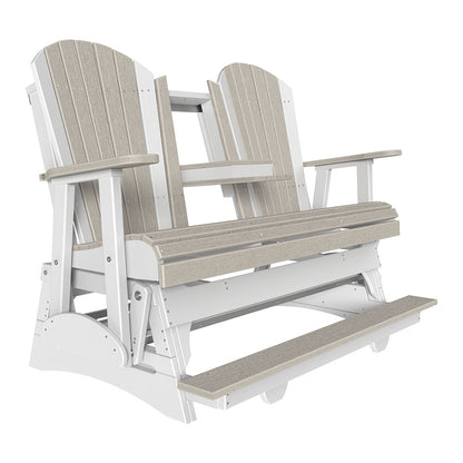 LuxCraft 5′ Adirondack Balcony Glider - 5APBAG - Birch / White