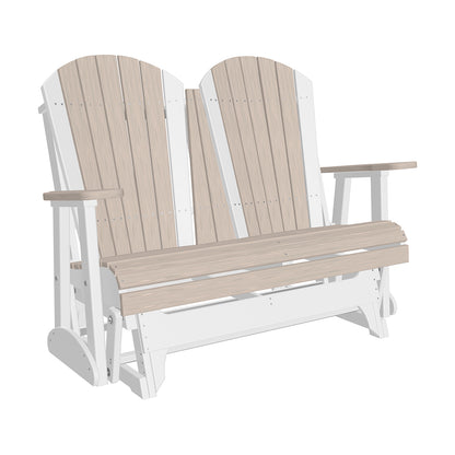 LuxCraft 4′ Adirondack Glider - 4APG - Birch / White