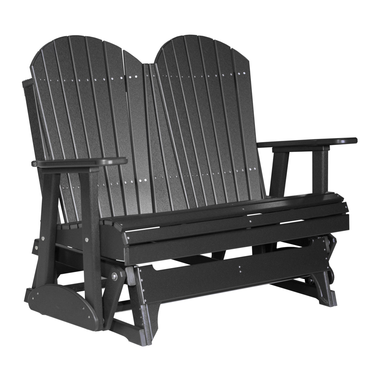 LuxCraft 4′ Adirondack Glider - 4APG - Black