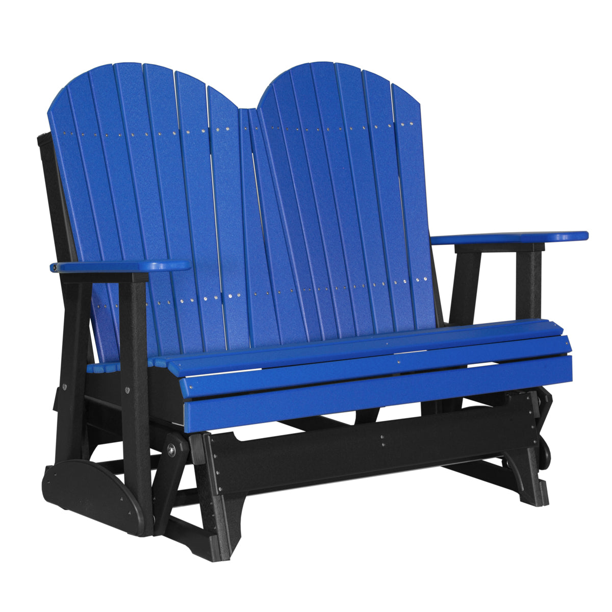 LuxCraft 4′ Adirondack Glider - 4APG - Blue / Black