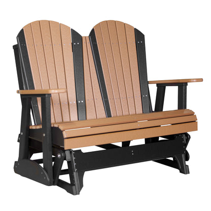 LuxCraft 4′ Adirondack Glider - 4APG - Cedar / Black