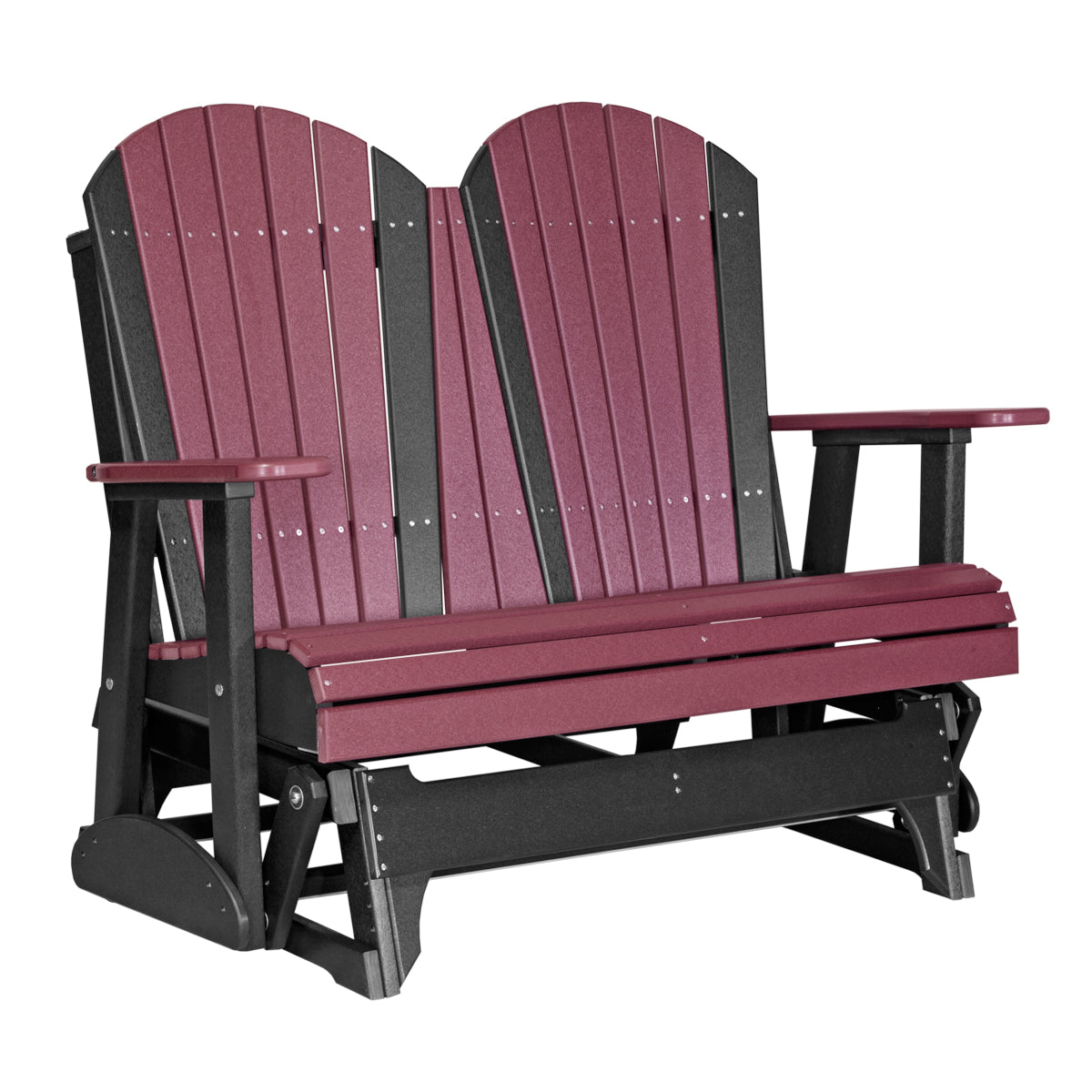 LuxCraft 4′ Adirondack Glider - 4APG - Cherrywood / Black