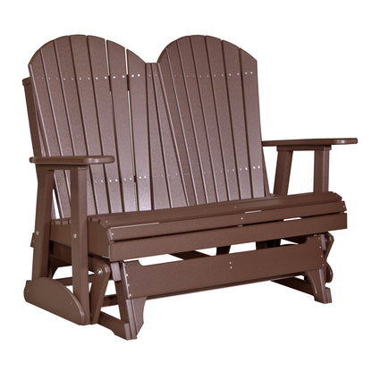 LuxCraft 4′ Adirondack Glider - 4APG - Chestnut Brown