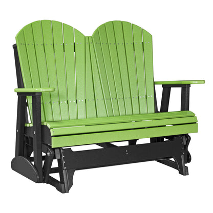 LuxCraft 4′ Adirondack Glider - 4APG - Lime Green / Black