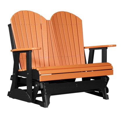 LuxCraft 4′ Adirondack Glider - 4APG - Tangerine / Black