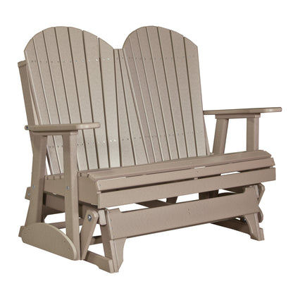 LuxCraft 4′ Adirondack Glider - 4APG - Weatherwood