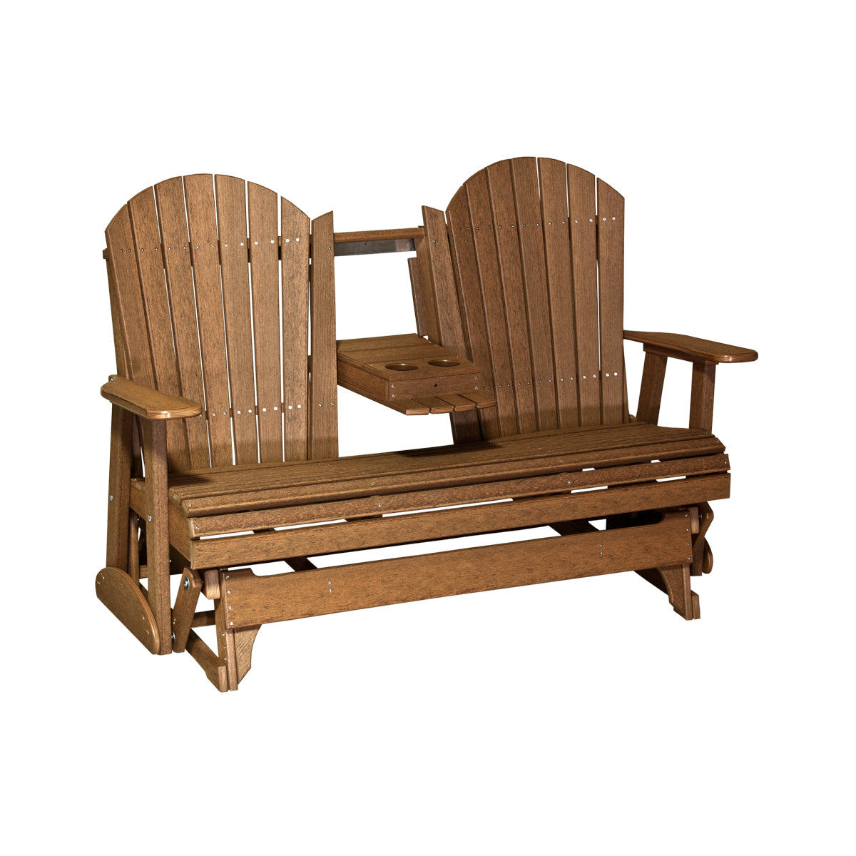 LuxCraft 5′ Adirondack Glider - 5APG - Antique Mahogany