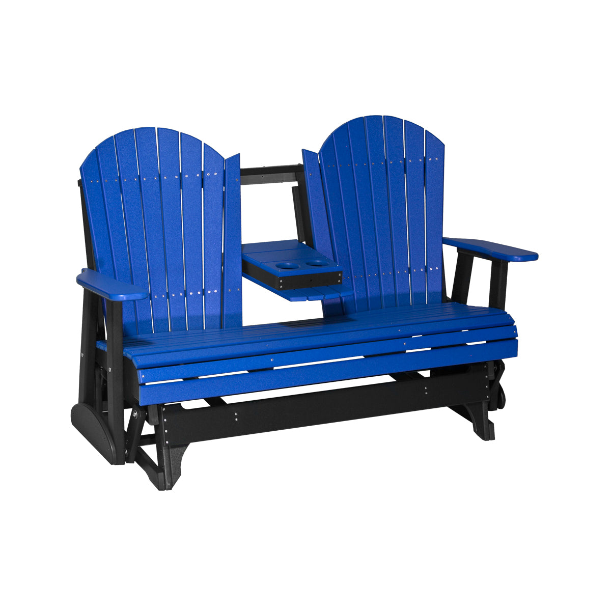 LuxCraft 5′ Adirondack Glider - 5APG - Blue / Black