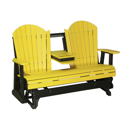 LuxCraft 5′ Adirondack Glider - 5APG - Yellow / Black