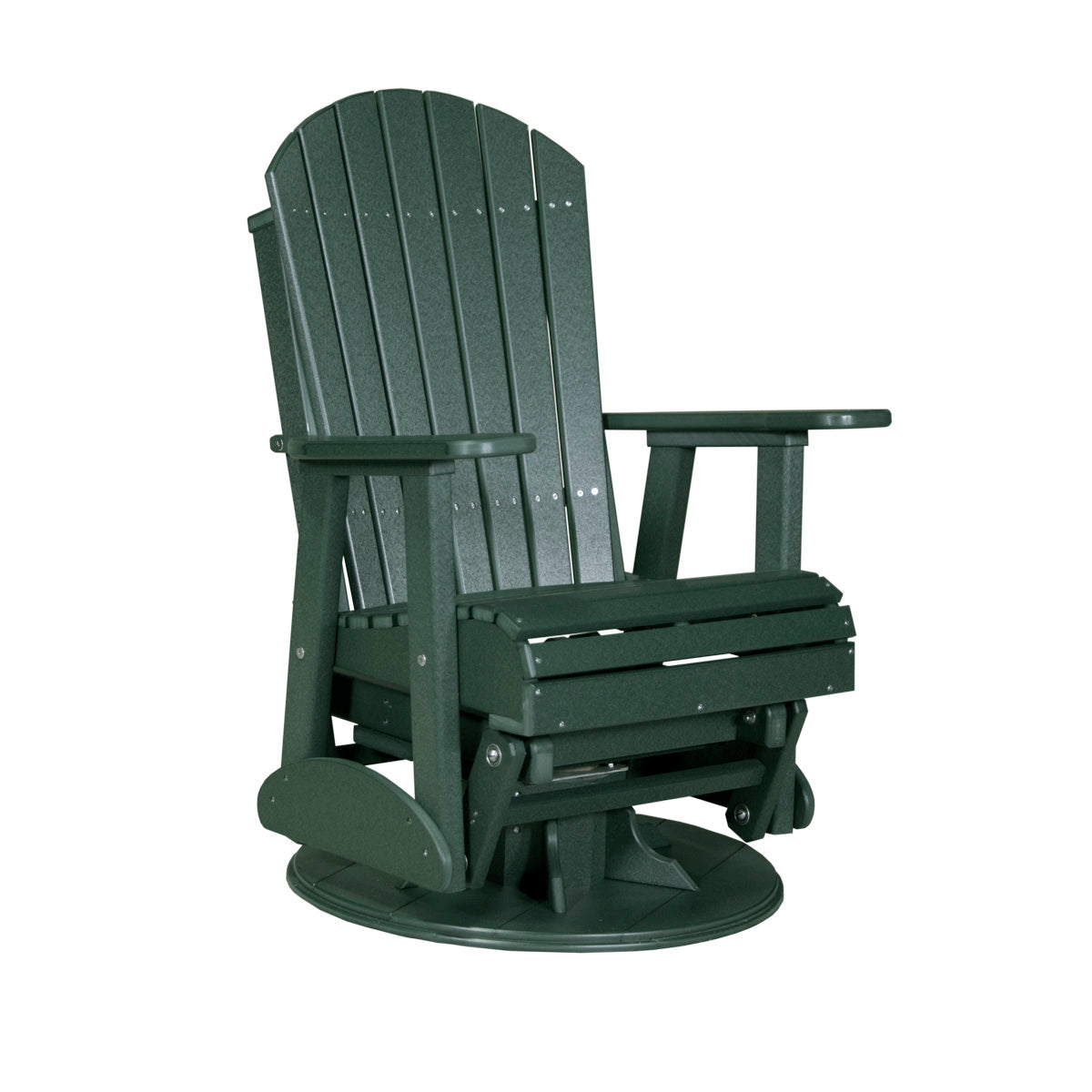 LuxCraft 2′ Adirondack Swivel Glider - 2SAPG - Green