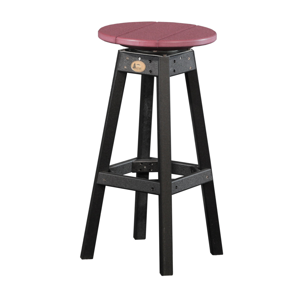 LuxCraft Bar Stool - PBS - Cherrywood / Black