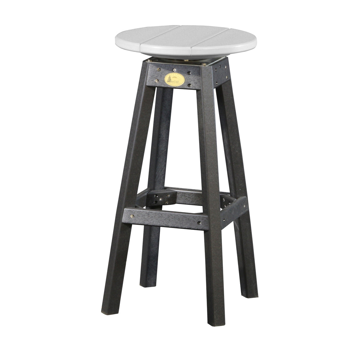 LuxCraft Bar Stool - PBS - Dove Gray / Black