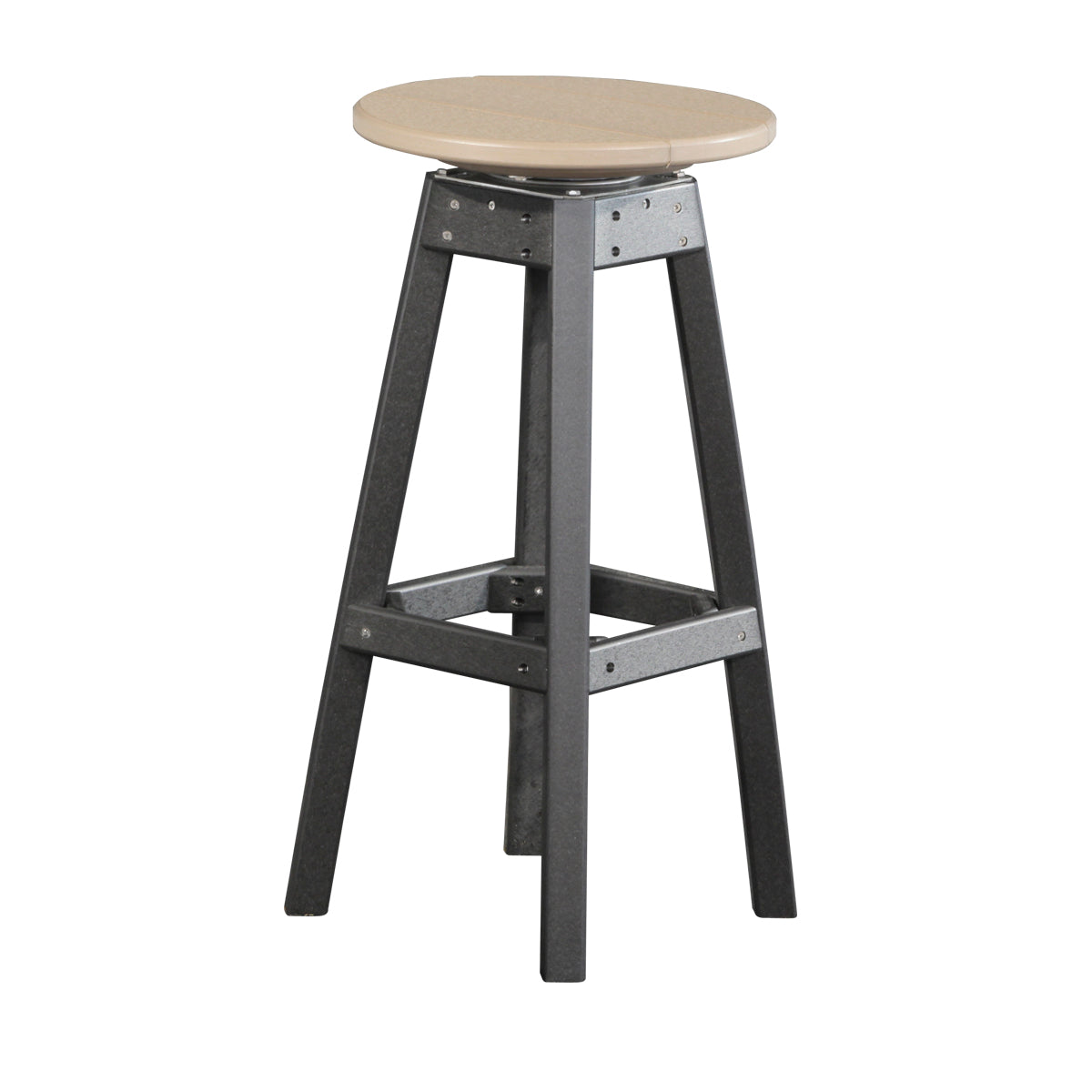 LuxCraft Bar Stool - PBS - Weatherwood / Black