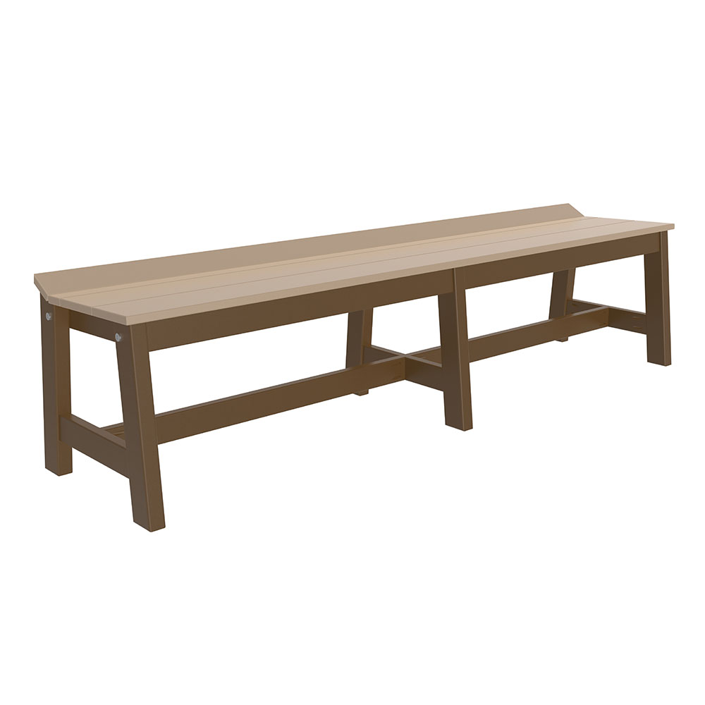 LuxCraft Café Dining Bench (72″) - CDB72