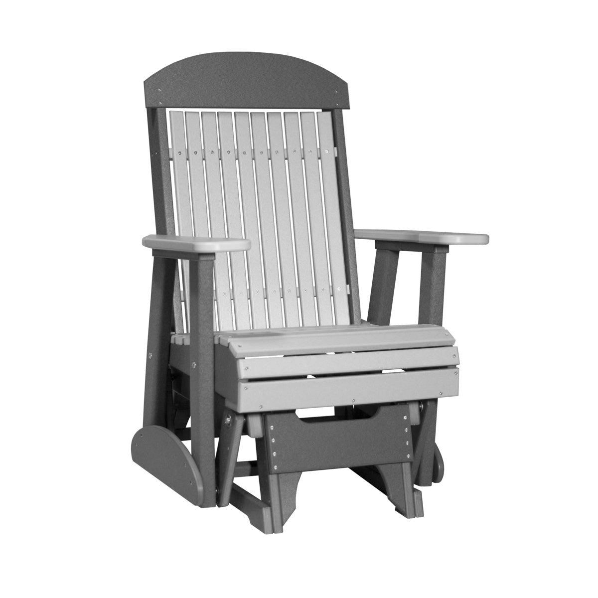 LuxCraft 2′ Classic Glider Chair - 2CPG - Dove Gray / Slate