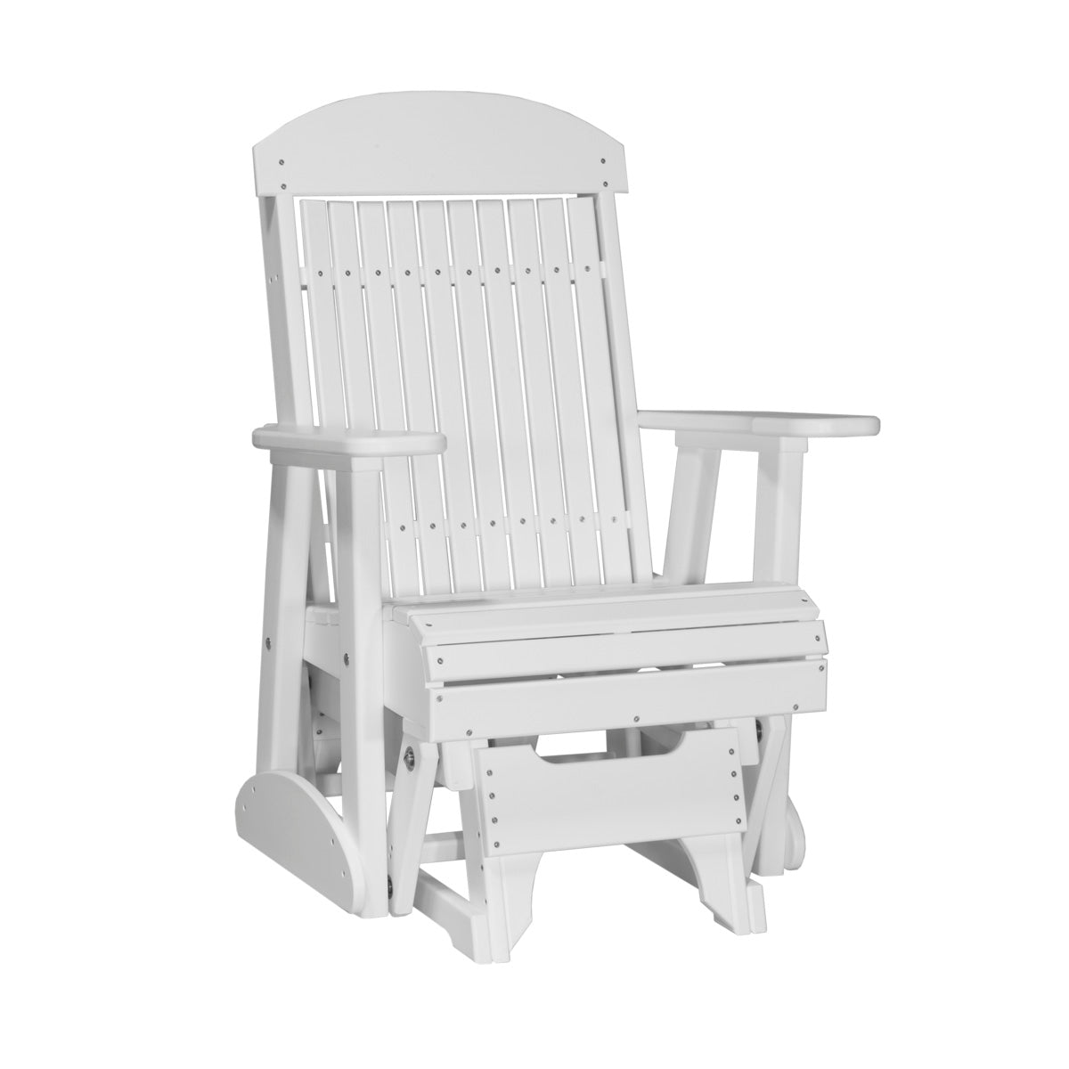 LuxCraft 2′ Classic Glider Chair - 2CPG - White