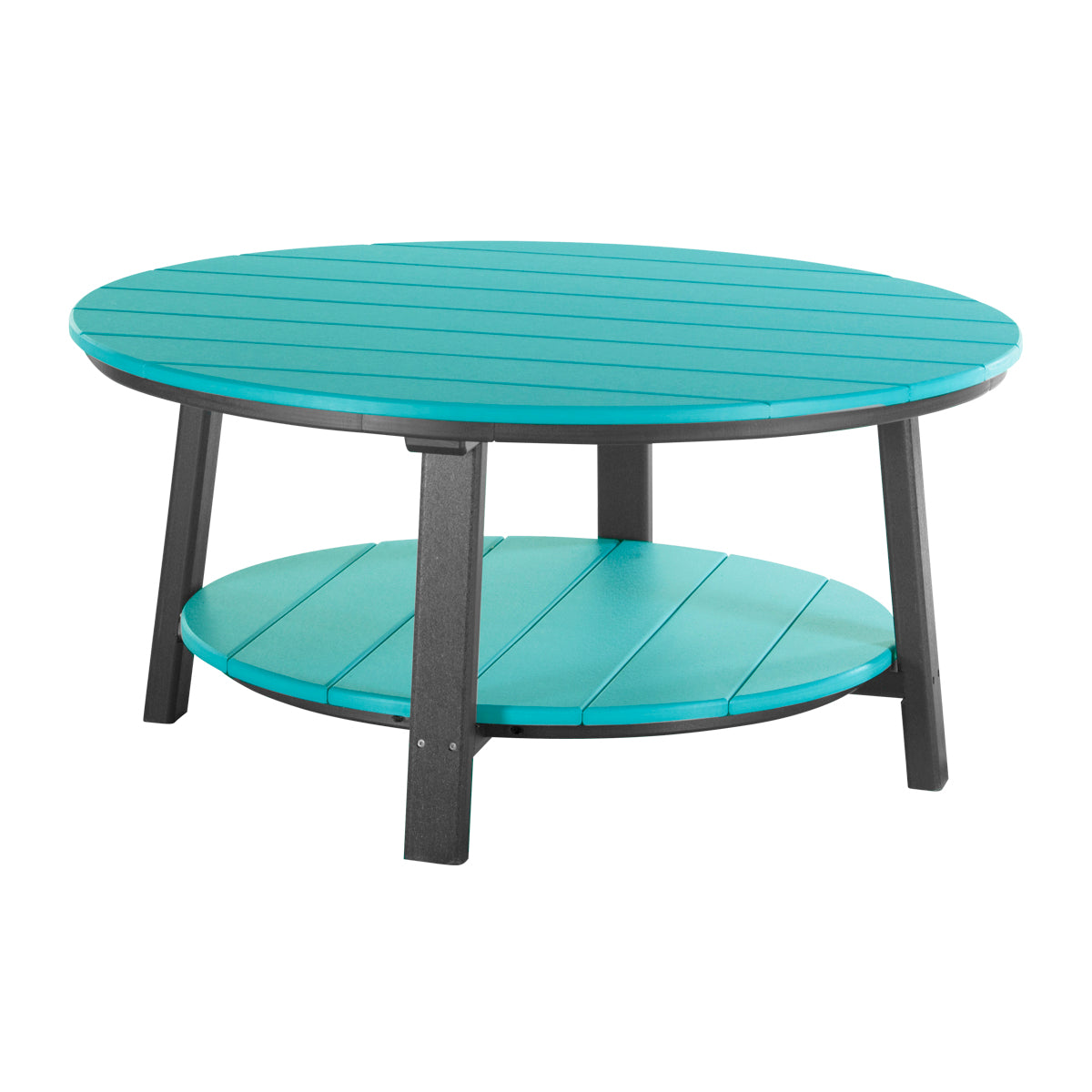 LuxCraft Deluxe Conversation Table - PDCT - Aruba Blue / Black