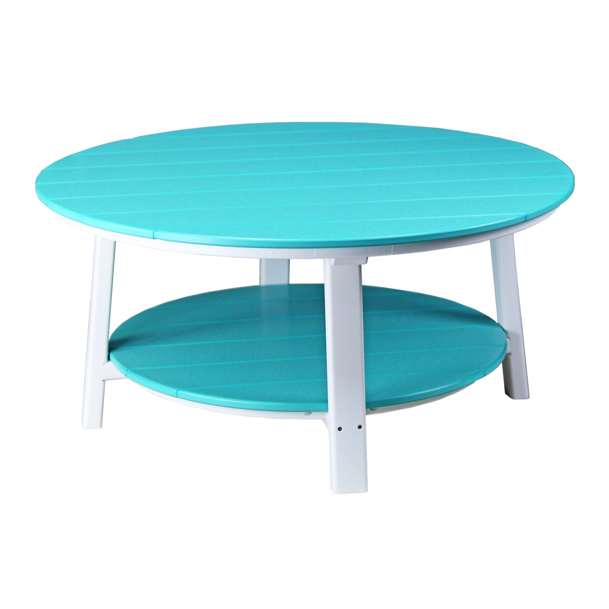 LuxCraft Deluxe Conversation Table - PDCT - Aruba Blue / White