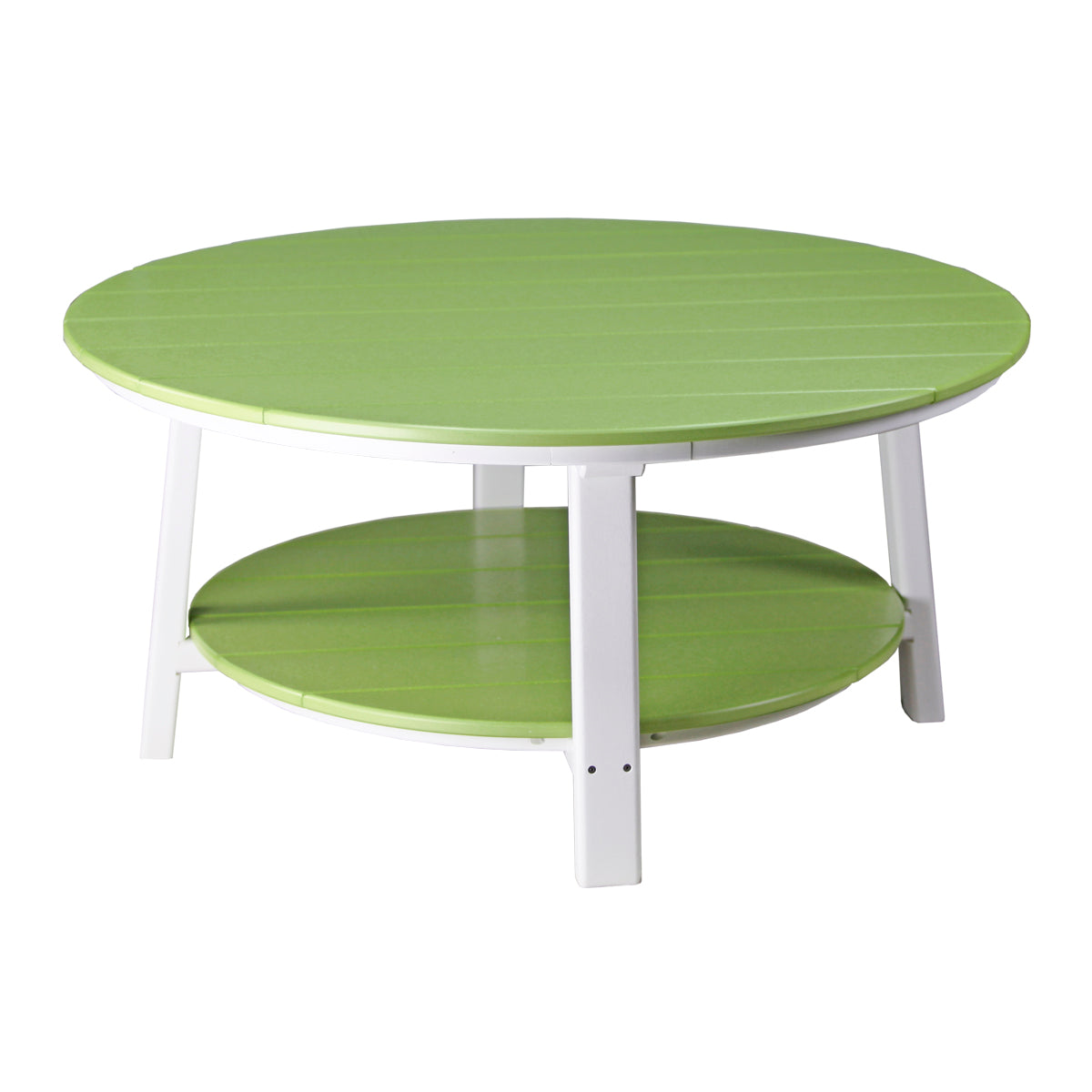 LuxCraft Deluxe Conversation Table - PDCT - Lime Green / White