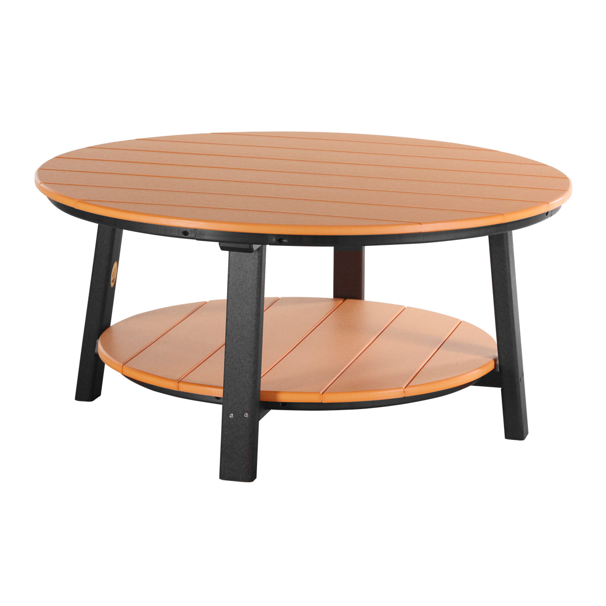 LuxCraft Deluxe Conversation Table - PDCT - Tangerine / Black