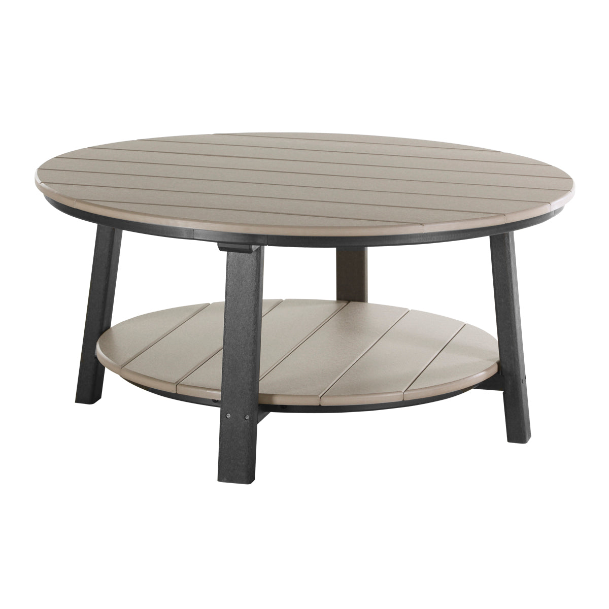 LuxCraft Deluxe Conversation Table - PDCT - Weatherwood / Black