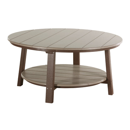 LuxCraft Deluxe Conversation Table - PDCT - Weatherwood / Chestnut Brown