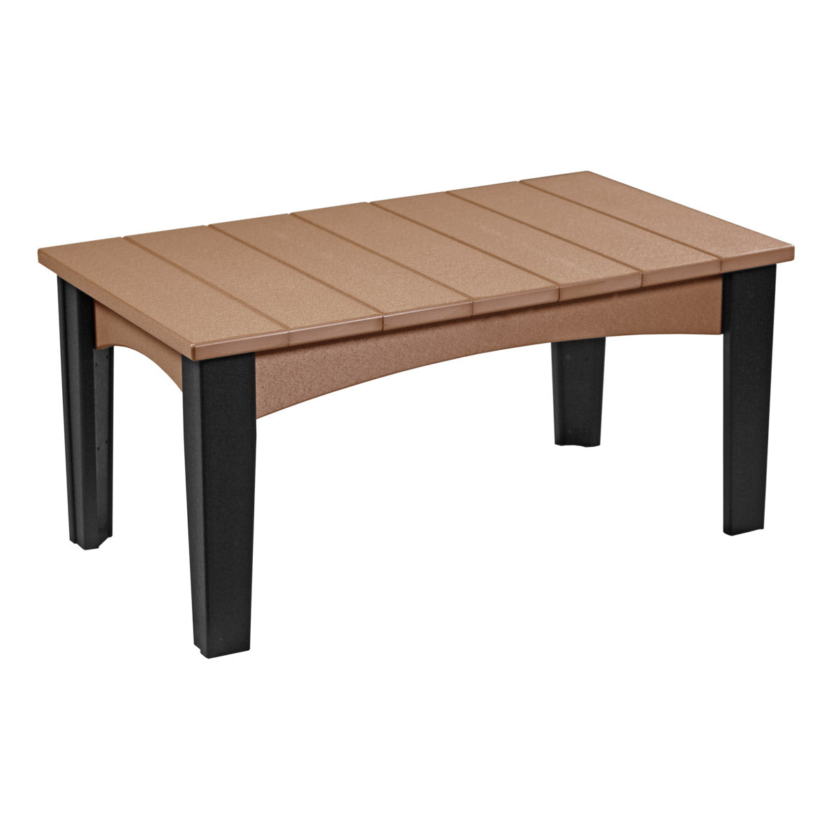 LuxCraft Island Coffee Table - ICT - Cedar / Black