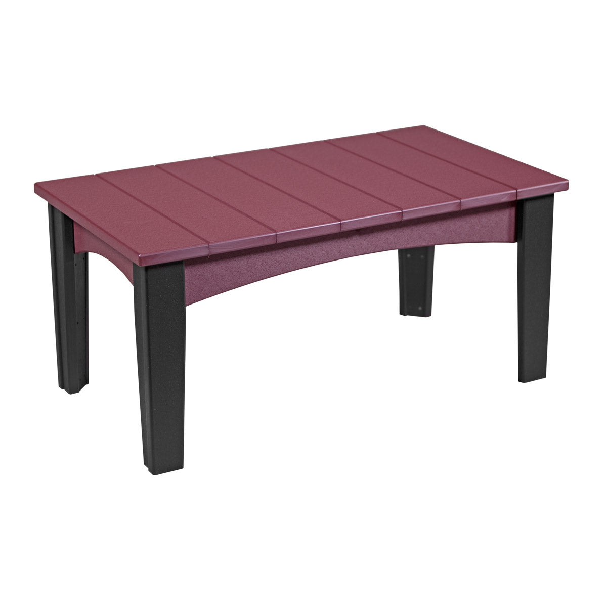 LuxCraft Island Coffee Table - ICT - Cherrywood / Black