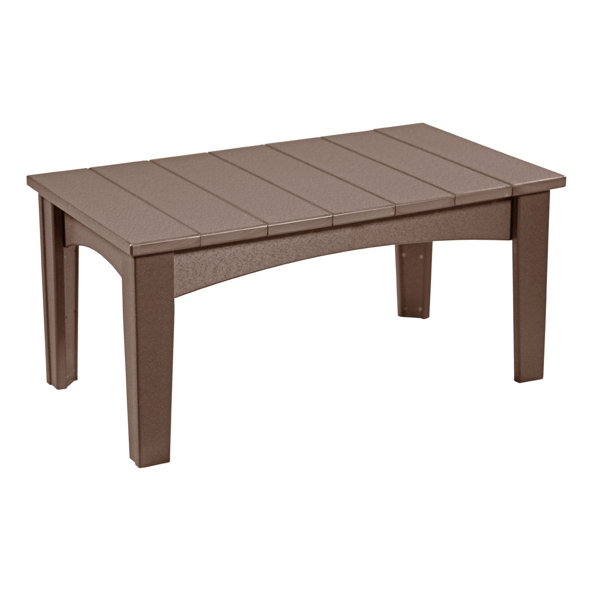 LuxCraft Island Coffee Table - ICT - Chestnut Brown