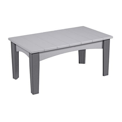 LuxCraft Island Coffee Table - ICT - Dove Gray / Slate