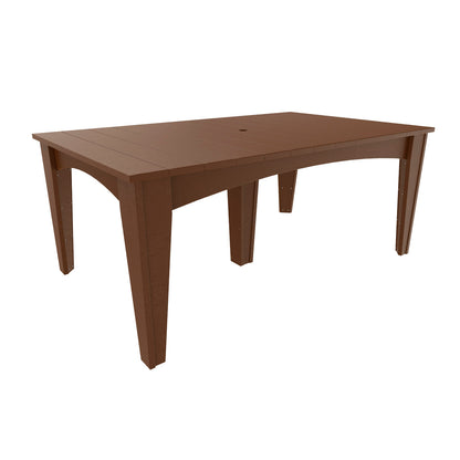 LuxCraft Island Dining Table (44″ x 72″ Rectangular) - IDT4472R