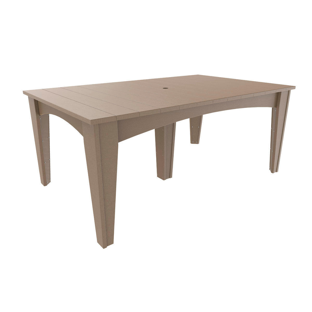 LuxCraft Island Dining Table (44″ x 72″ Rectangular) - IDT4472R